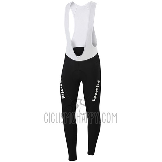 Sportful Cycling Jersey Bib Tight 2016 Men Long Sleeve Blue and Black