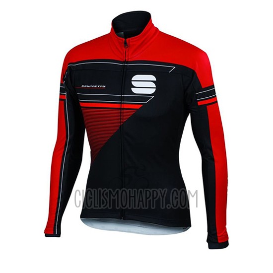 Sportful Cycling Jersey Bib Tight 2016 Men Long Sleeve Red