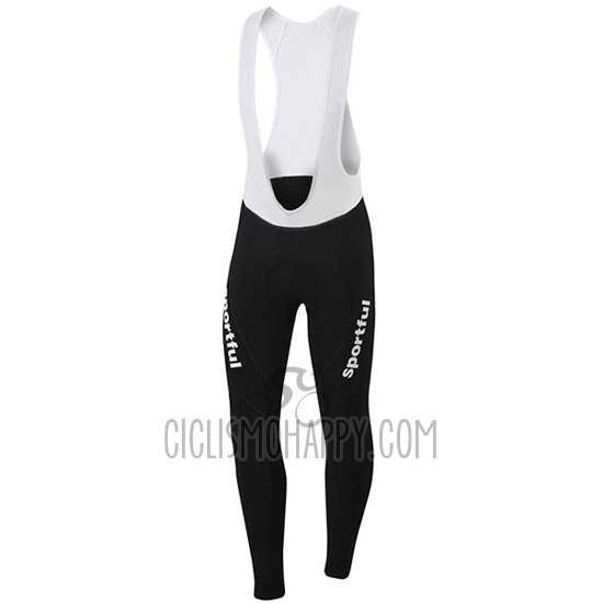 Sportful Cycling Jersey Bib Tight 2016 Men Long Sleeve Red and White