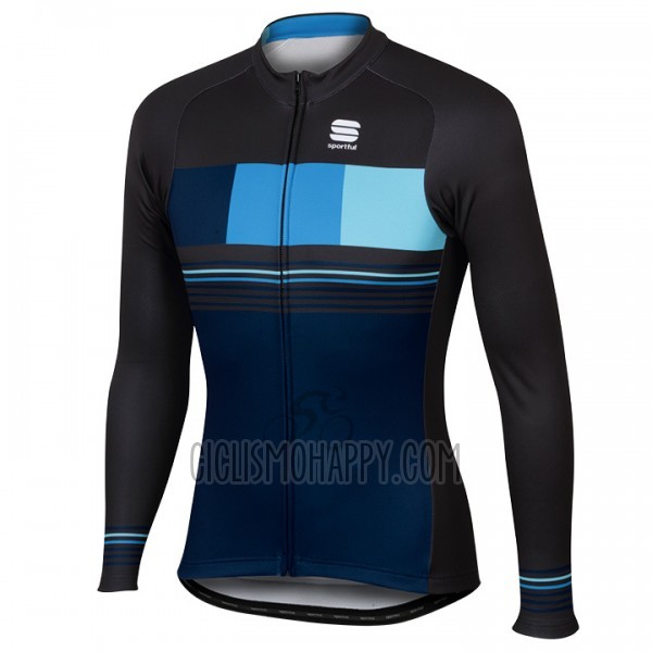 Sportful Cycling Jersey Bib Tight 2017 Men Long Sleeve Black