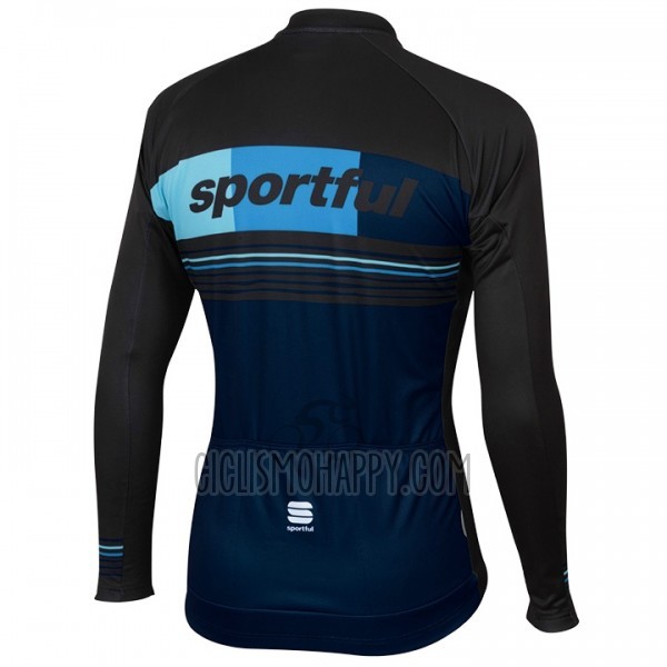 Sportful Cycling Jersey Bib Tight 2017 Men Long Sleeve Black