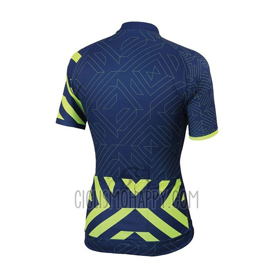 Sportful Prism Dark Cycling Jersey Bib Short 2018 Men Short Sleeve Blue