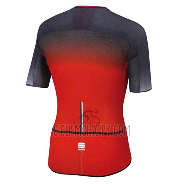 Sportful R&d Ultraskin Cycling Jersey Bib Short 2017 Men Short Sleeve Red and Gray