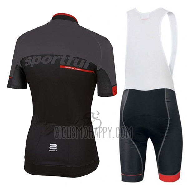 Sportful Sc Cycling Jersey Bib Short 2017 Men Short Sleeve Black