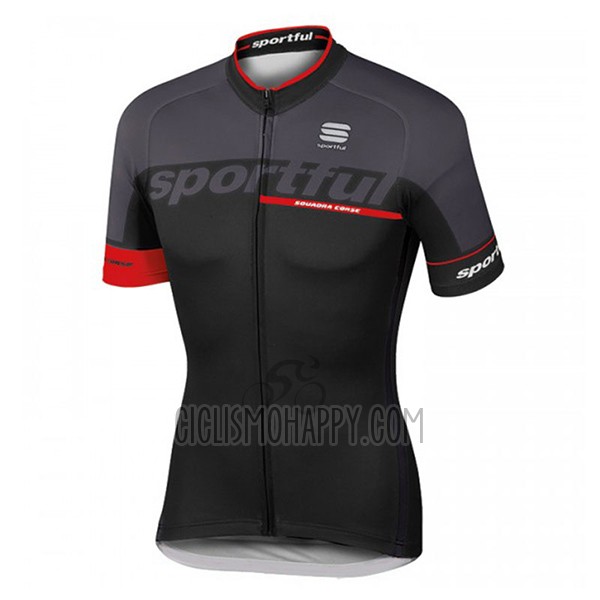 Sportful Sc Cycling Jersey Bib Short 2017 Men Short Sleeve Black