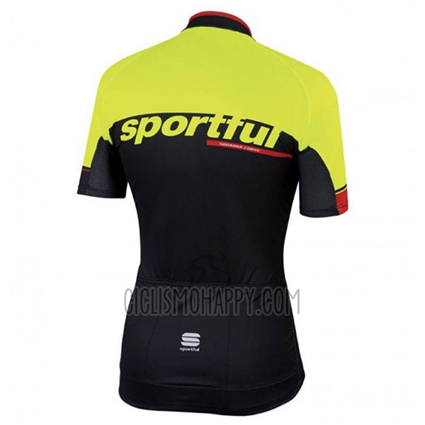 Sportful Sc Cycling Jersey Bib Short 2017 Men Short Sleeve Black and Green