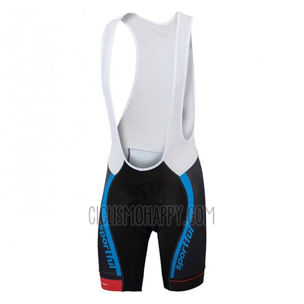 Sportful Sc Cycling Jersey Bib Short 2017 Men Short Sleeve Blue and Black
