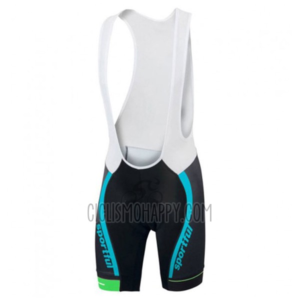 Sportful Sc Cycling Jersey Bib Short 2017 Men Short Sleeve Light Blue and Black