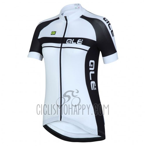 ALE Cycling Jersey Bib Short 2016 Women Short Sleeve Black and White