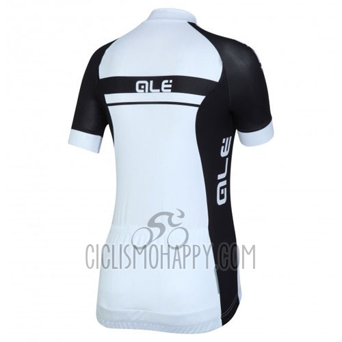 ALE Cycling Jersey Bib Short 2016 Women Short Sleeve Black and White