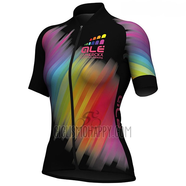 ALE Cycling Jersey Bib Short 2017 Women Short Sleeve Black