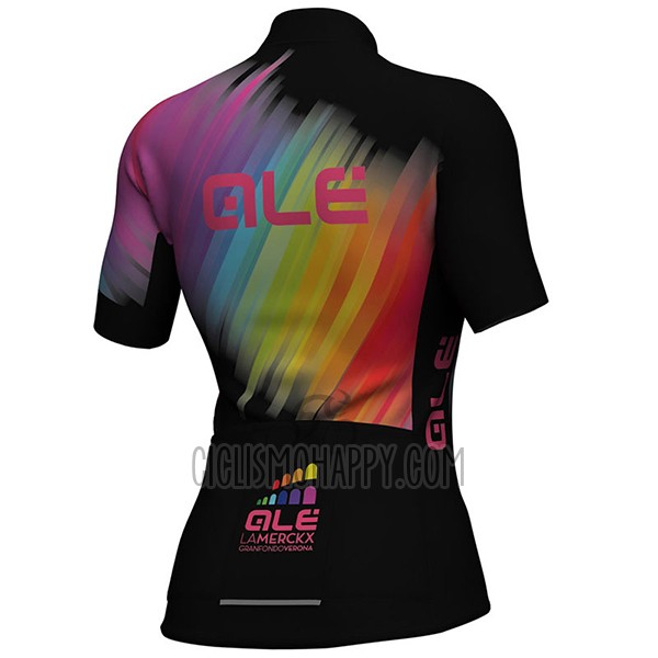 ALE Cycling Jersey Bib Short 2017 Women Short Sleeve Black