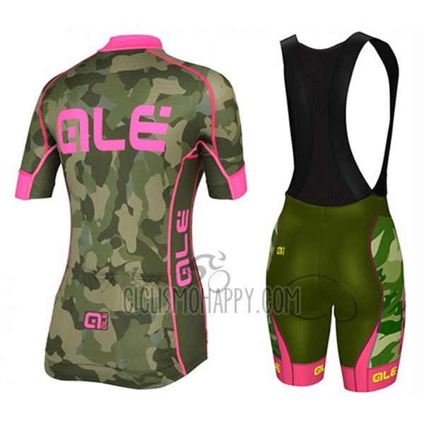 ALE Cycling Jersey Bib Short 2017 Women Short Sleeve Camouflage
