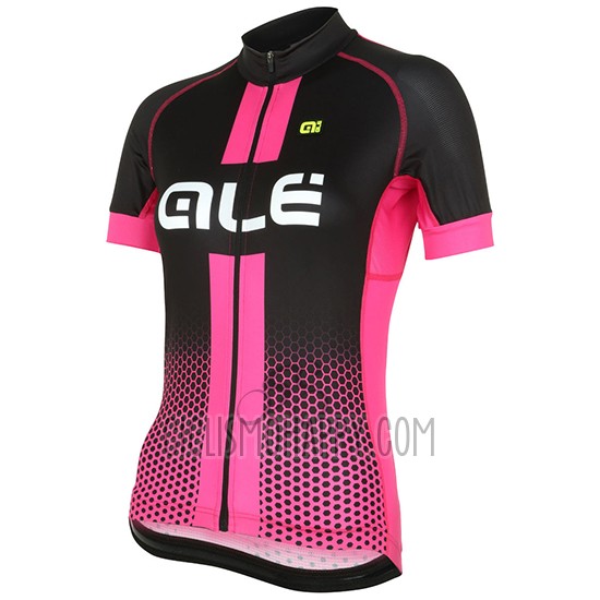 ALE Cycling Jersey Bib Short 2018 Women Short Sleeve Pink