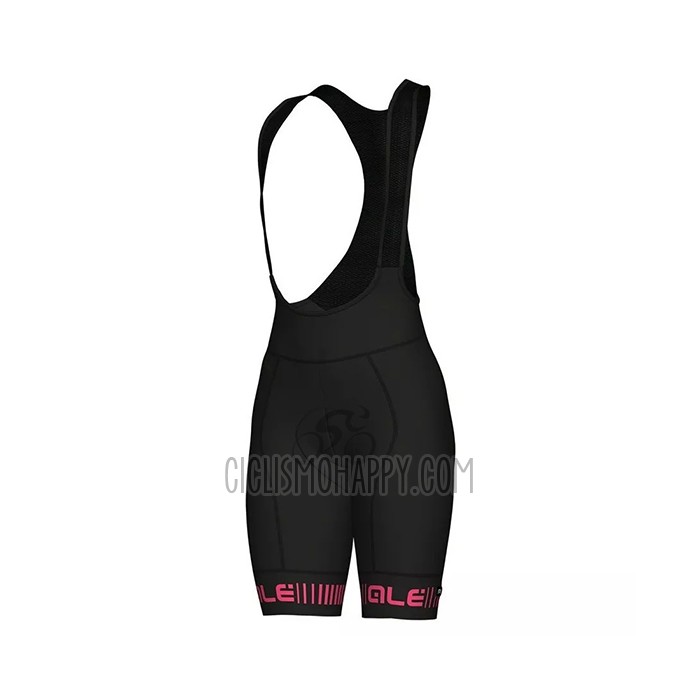 ALE Cycling Jersey Bib Short 2021 Women Short Sleeve Black Fuchsia