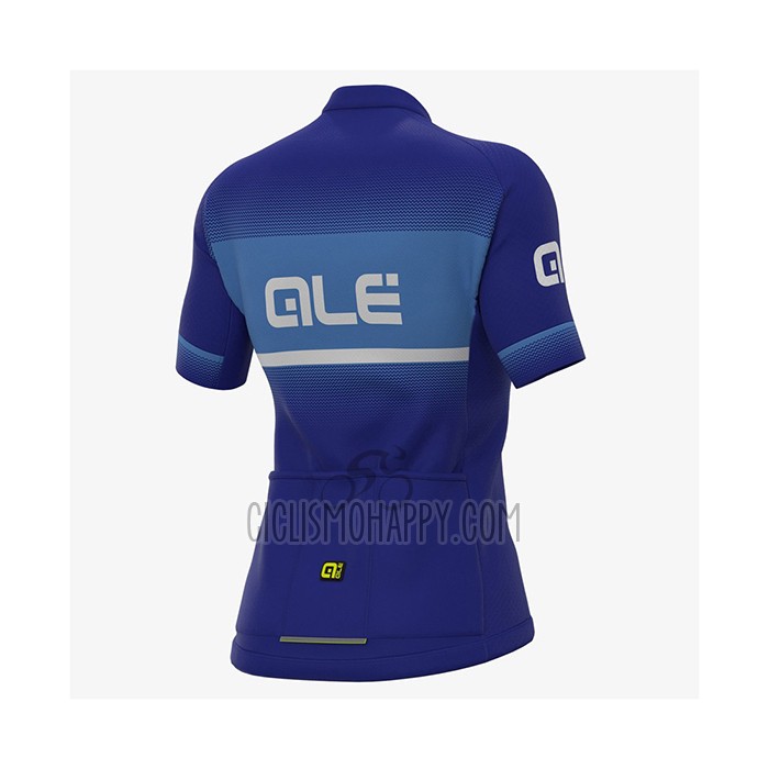 ALE Cycling Jersey Bib Short 2021 Women Short Sleeve Blue