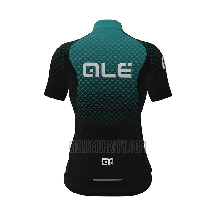 ALE Cycling Jersey Bib Short 2021 Women Short Sleeve Green