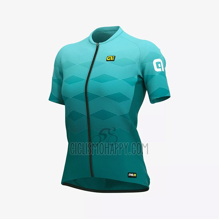 ALE Cycling Jersey Bib Short 2021 Women Short Sleeve Light Green