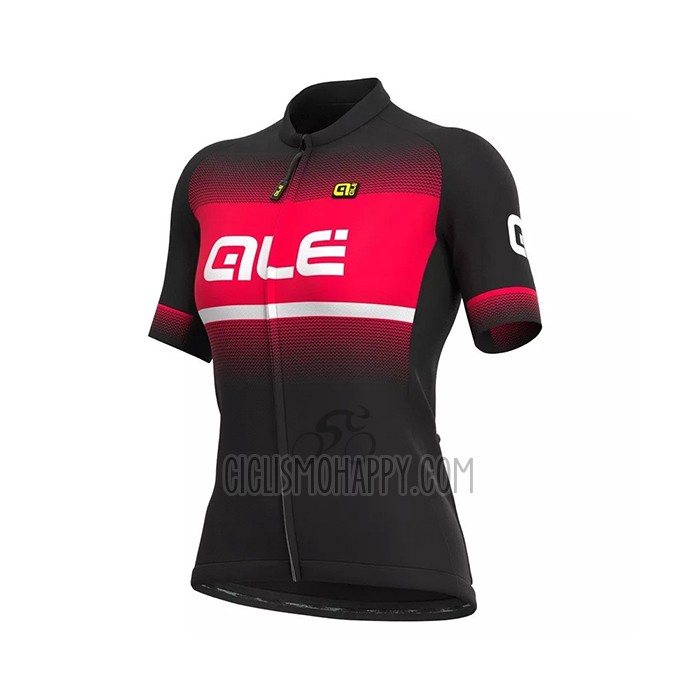 ALE Cycling Jersey Bib Short 2021 Women Short Sleeve Red