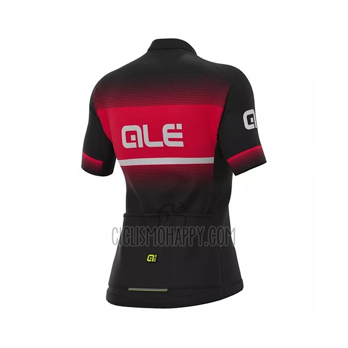 ALE Cycling Jersey Bib Short 2021 Women Short Sleeve Red