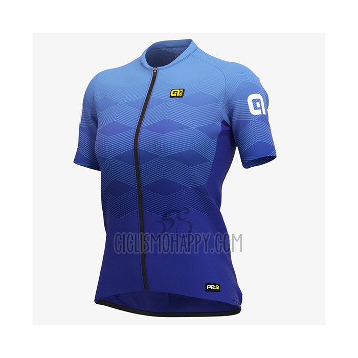 ALE Cycling Jersey Bib Short 2021 Women Short Sleeve Sky Blue