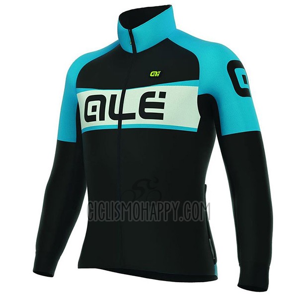 ALE Cycling Jersey Bib Tight 2017 Women Long Sleeve Black and Blue
