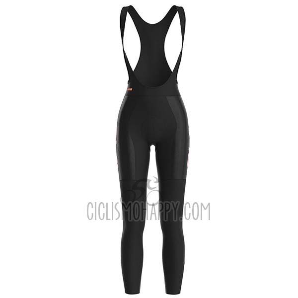 ALE Cycling Jersey Bib Tight 2017 Women Long Sleeve Camo Black