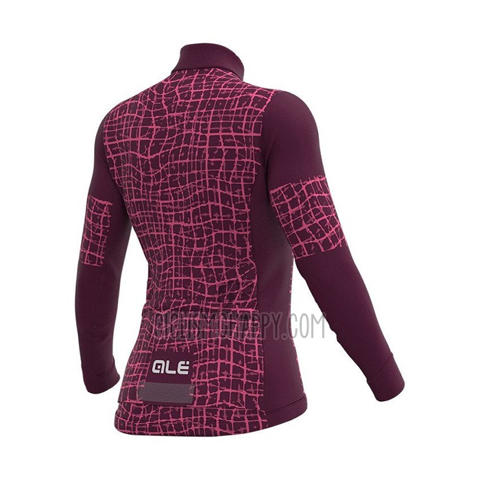 ALE Cycling Jersey Bib Tight 2021 Women Long Sleeve Purple