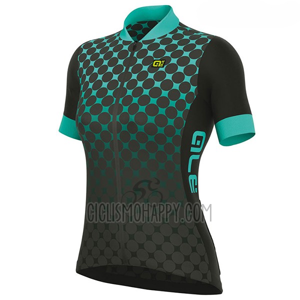 ALE Excel Bolas Cycling Jersey Bib Short 2017 Women Short Sleeve Black and Blue
