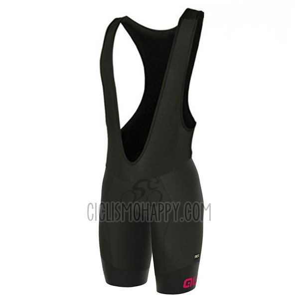 ALE Excel Bolas Cycling Jersey Bib Short 2017 Women Short Sleeve Black and Pink