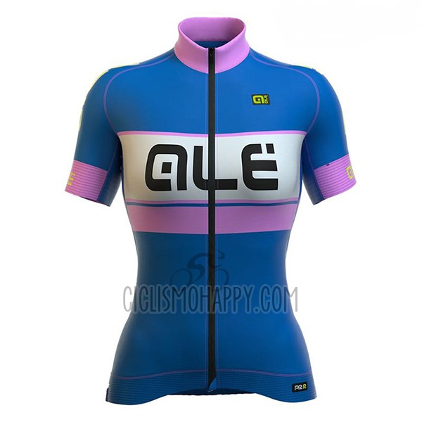 ALE Graphics Prr Bermuda Cycling Jersey Bib Short 2017 Women Short Sleeve Blue