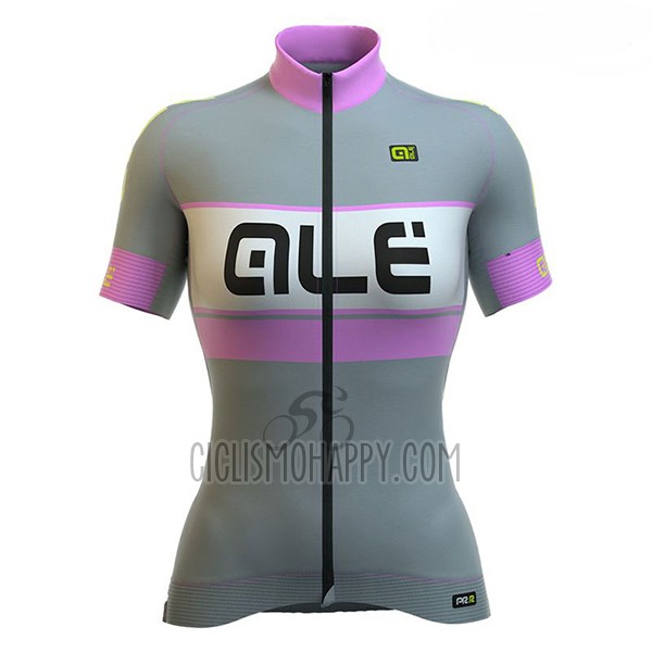 ALE Graphics Prr Bermuda Cycling Jersey Bib Short 2017 Women Short Sleeve Gray
