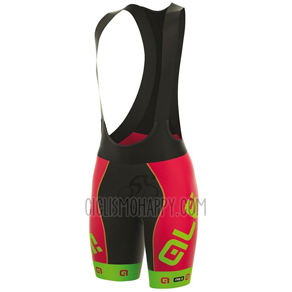 ALE Prr Arcobaleno Cycling Jersey Bib Short 2017 Women Short Sleeve Pink and Green