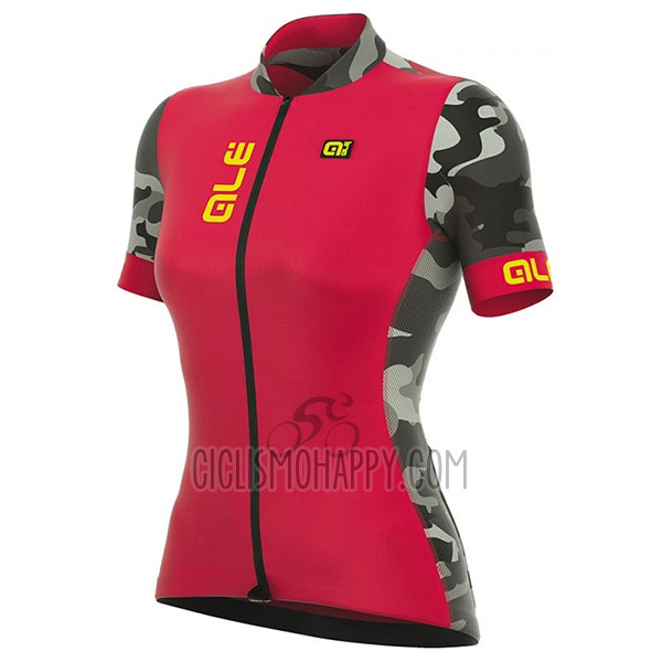 ALE Prr Ventura Cycling Jersey Bib Short 2017 Women Short Sleeve Red