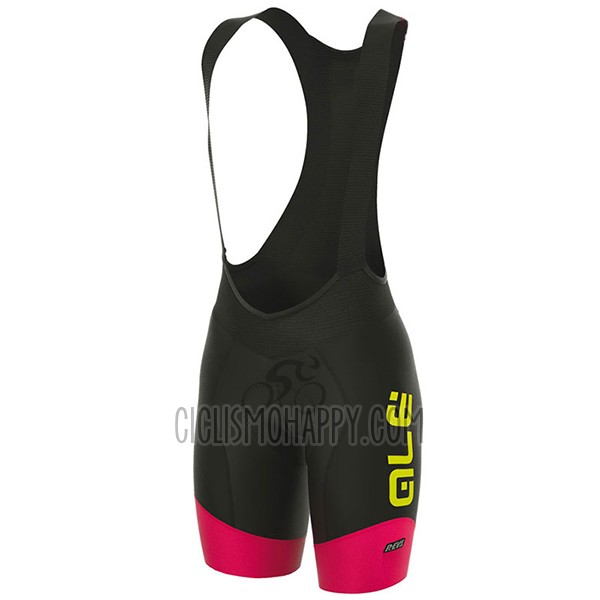 ALE R-ev1 Master Cycling Jersey Bib Short 2017 Women Short Sleeve Black and Red