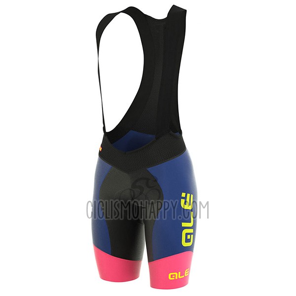 ALE R-ev1 Master Cycling Jersey Bib Short 2017 Women Short Sleeve Blue