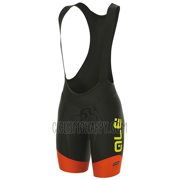 ALE R-ev1 Master Cycling Jersey Bib Short 2017 Women Short Sleeve Yellow and Orange