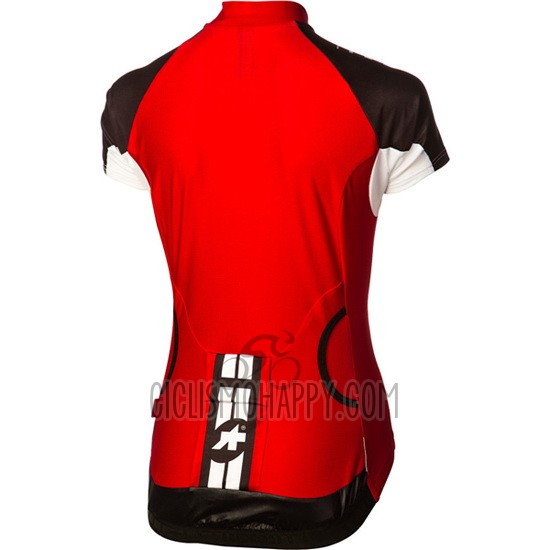 Assos Cycling Jersey Bib Short 2016 Women Short Sleeve Black and Red