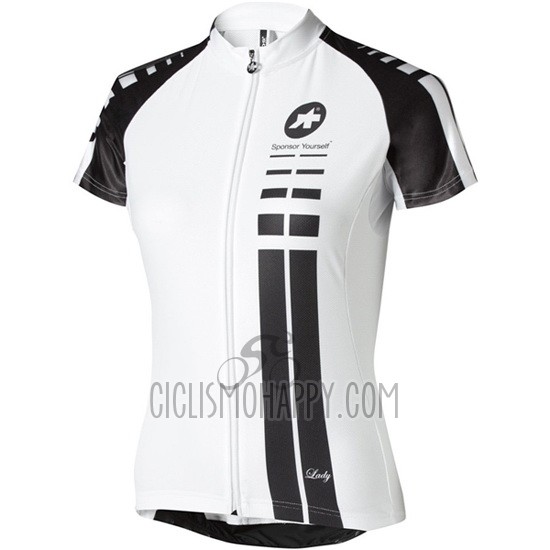 Assos Cycling Jersey Bib Short 2016 Women Short Sleeve White and Black