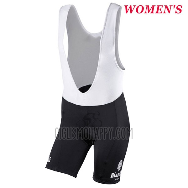 Bianchi Cycling Jersey Bib Short 2017 Women Short Sleeve Black