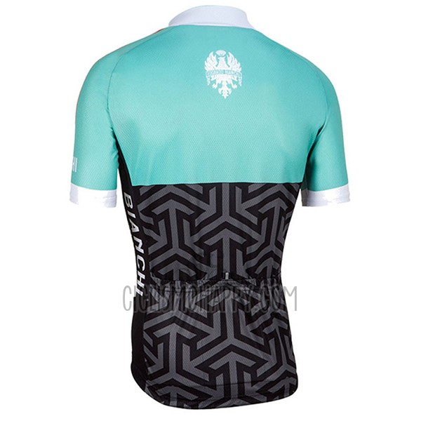 Bianchi Cycling Jersey Bib Short 2017 Women Short Sleeve Black and Green