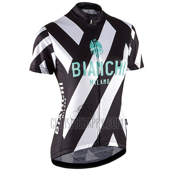 Bianchi Cycling Jersey Bib Short 2017 Women Short Sleeve Black and White