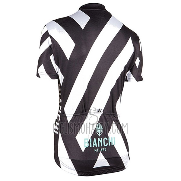 Bianchi Cycling Jersey Bib Short 2017 Women Short Sleeve Black and White