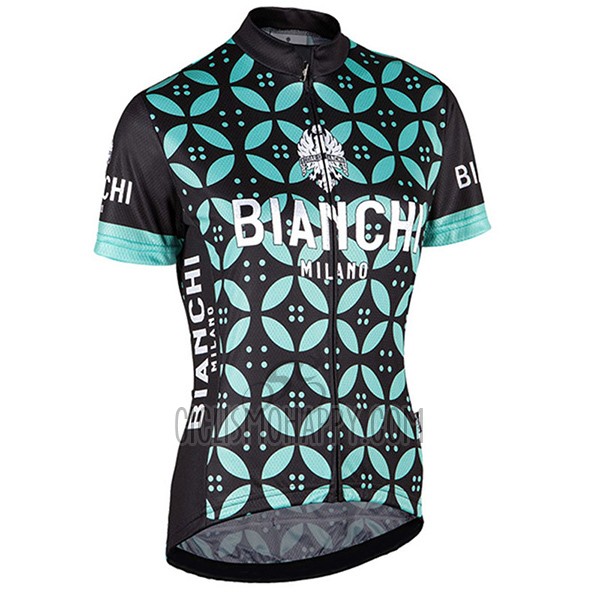 Bianchi Cycling Jersey Bib Short 2017 Women Short Sleeve Green