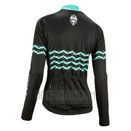 Bianchi Cycling Jersey Bib Tight 2016 Women Long Sleeve Black