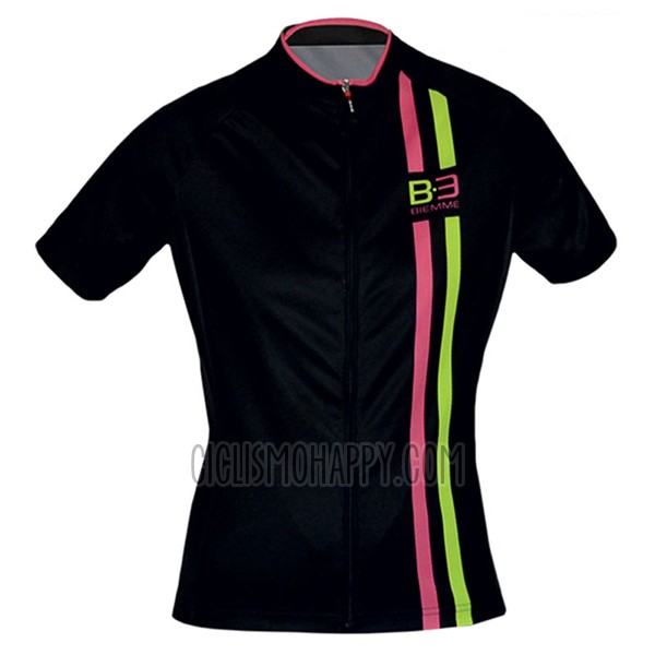 Biemme Cycling Jersey Bib Short 2017 Women Short Sleeve Black