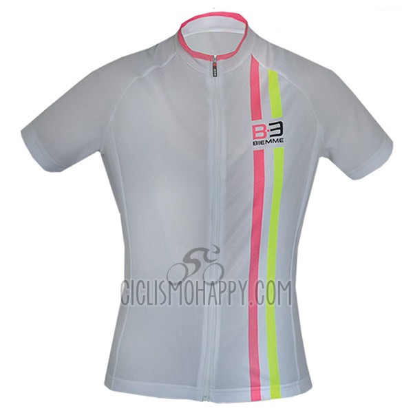 Biemme Cycling Jersey Bib Short 2017 Women Short Sleeve White