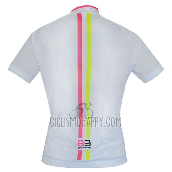 Biemme Cycling Jersey Bib Short 2017 Women Short Sleeve White
