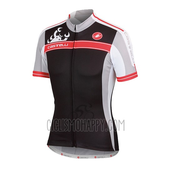 Castelli Cycling Jersey Bib Short 2016 Women Short Sleeve Black and Red