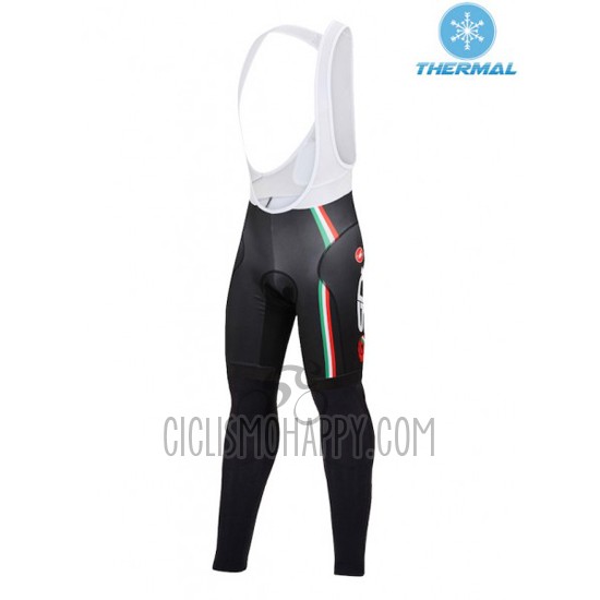 Castelli Cycling Jersey Bib Tight 2016 Women Long Sleeve Deep Black